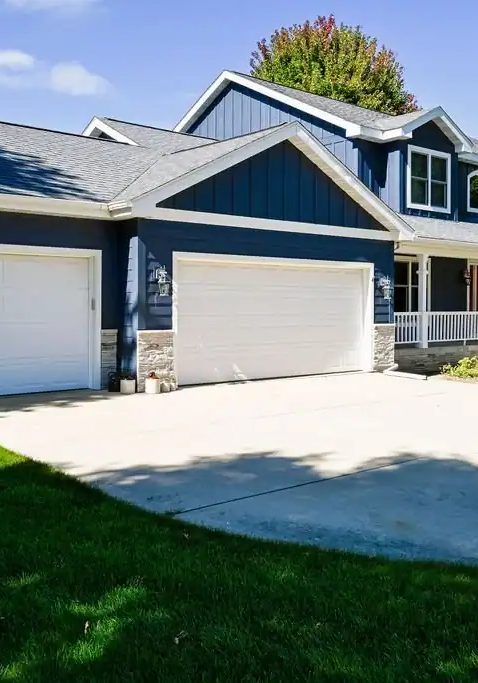 Residential house with plumbing and fire protection systems installed.